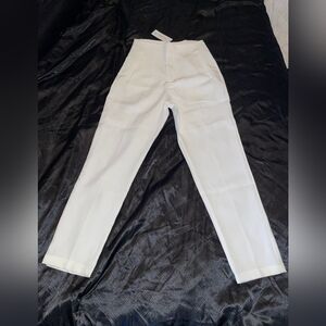 Women's White Ankle-length Pants